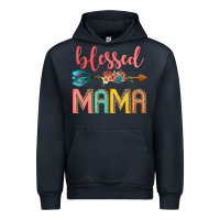 Navy blessed mama Urban Hoodie - JahusDesignShop