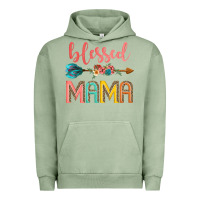 Pigment Oil Green blessed mama Urban Hoodie - JahusDesignShop