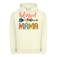 Pigment Pistachio blessed mama Urban Hoodie - JahusDesignShop