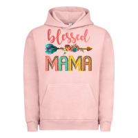 Pigment Salmon blessed mama Urban Hoodie - JahusDesignShop