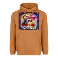 Meerkat dia de los muertos Heavyweight Hoodie - Zillion Design Studio