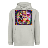 Moon Dust dia de los muertos Heavyweight Hoodie - Zillion Design Studio