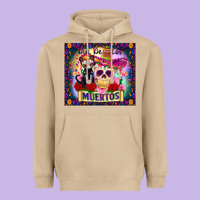 Dia De Los Muertos Heavyweight Hoodie Designed By Zillion Design Studio