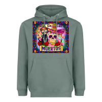 Sage dia de los muertos Heavyweight Hoodie - Zillion Design Studio