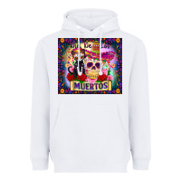 White dia de los muertos Heavyweight Hoodie - Zillion Design Studio