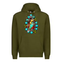Army Green gemstone christmas Premium Hoodie - JahusDesignShop