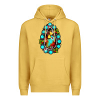 Antique Gold gemstone christmas Premium Hoodie - JahusDesignShop