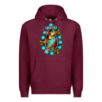 Burgundy gemstone christmas Premium Hoodie - JahusDesignShop