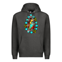 Charcoal Heather gemstone christmas Premium Hoodie - JahusDesignShop