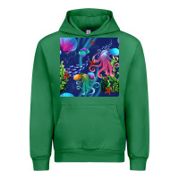 Emerald undersea Urban Hoodie - BundleAndBundleShop