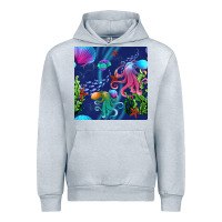 Heather Grey undersea Urban Hoodie - BundleAndBundleShop