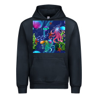 Navy undersea Urban Hoodie - BundleAndBundleShop