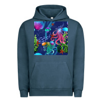 Pigment Midnight Navy undersea Urban Hoodie - BundleAndBundleShop