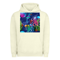 Pigment Pistachio undersea Urban Hoodie - BundleAndBundleShop