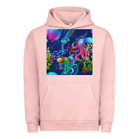 Pigment Salmon undersea Urban Hoodie - BundleAndBundleShop