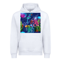 White undersea Urban Hoodie - BundleAndBundleShop