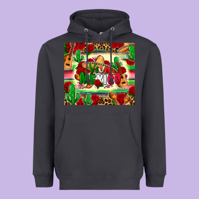 Viva Mexico Heavyweight Hoodie Designed By Zillion Design Studio