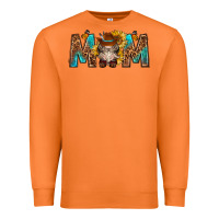 Mom With Bull Skull Premium Sweatshirt | Teevron