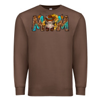 Chestnut mom with bull skull Premium Sweatshirt - texasbilliewilder