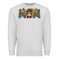 Dove Grey mom with bull skull Premium Sweatshirt - texasbilliewilder