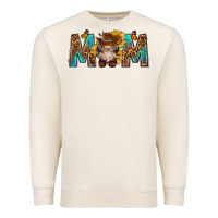 Sandshell mom with bull skull Premium Sweatshirt - texasbilliewilder