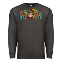 Smoke mom with bull skull Premium Sweatshirt - texasbilliewilder