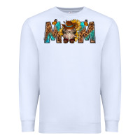 White mom with bull skull Premium Sweatshirt - texasbilliewilder