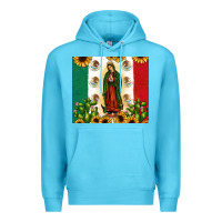 Ocean Blue our lady of guadalupe Premium Hoodie - JahusDesignShop