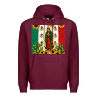 Burgundy our lady of guadalupe Premium Hoodie - JahusDesignShop
