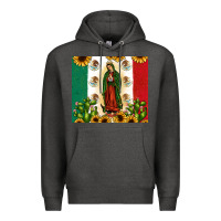 Charcoal Heather our lady of guadalupe Premium Hoodie - JahusDesignShop