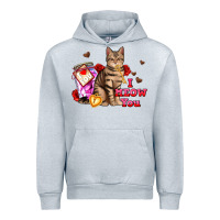 Heather Grey i meow you Urban Hoodie - AdoDesignShop
