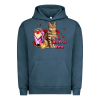 Pigment Midnight Navy i meow you Urban Hoodie - AdoDesignShop
