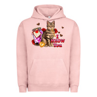 Pigment Salmon i meow you Urban Hoodie - AdoDesignShop