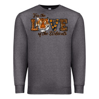 Charcoal Heather love of the wildcats Premium Sweatshirt - RanaPortraitStore