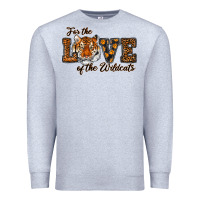 Heather Grey love of the wildcats Premium Sweatshirt - RanaPortraitStore