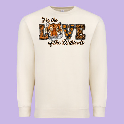 Love Of The Wildcats Premium Sweatshirt Designed By Ranaportraitstore
