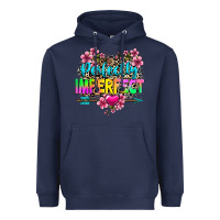 Navy perfectly imperfect Heavyweight Hoodie - texasbilliewilder