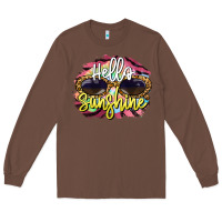 Chestnut hello sunshine Long Sleeve Tee - BarkalooDesign
