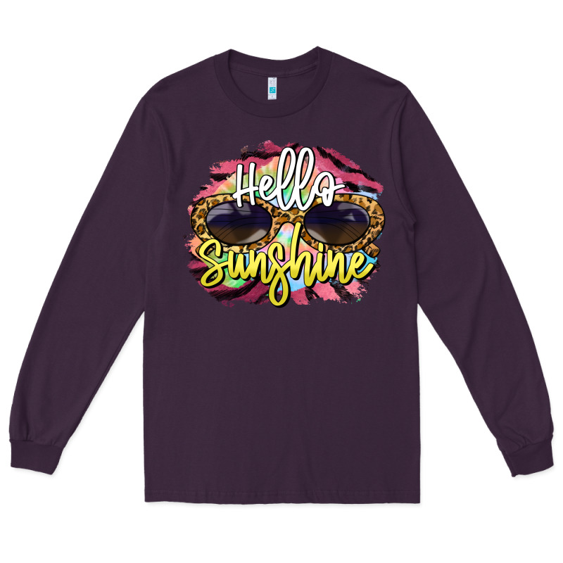 Hello Sunshine Long Sleeve Tee by BarkalooDesign | Teevron