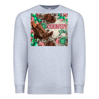 Heather Grey country girl Premium Sweatshirt - Zillion Design Studio