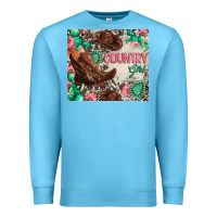 Ocean Blue country girl Premium Sweatshirt - Zillion Design Studio