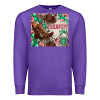 Purple country girl Premium Sweatshirt - Zillion Design Studio