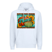 White pumpkin mama mouse pad Premium Hoodie - BundleAndBundleShop