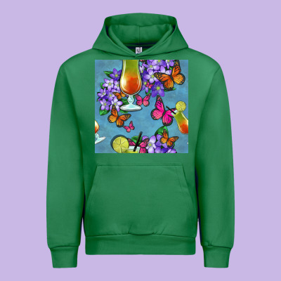 Butterfly Cocktail Urban Hoodie Designed By Bundleandbundleshop