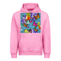 Fuchsia Pink butterfly cocktail Urban Hoodie - BundleAndBundleShop