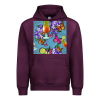 Mauve Wine butterfly cocktail Urban Hoodie - BundleAndBundleShop