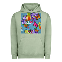 Pigment Oil Green butterfly cocktail Urban Hoodie - BundleAndBundleShop
