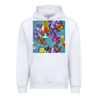 White butterfly cocktail Urban Hoodie - BundleAndBundleShop