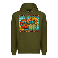 Army Green pumpkin mama mouse pad Premium Hoodie - BundleAndBundleShop