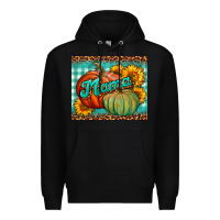 Black pumpkin mama mouse pad Premium Hoodie - BundleAndBundleShop